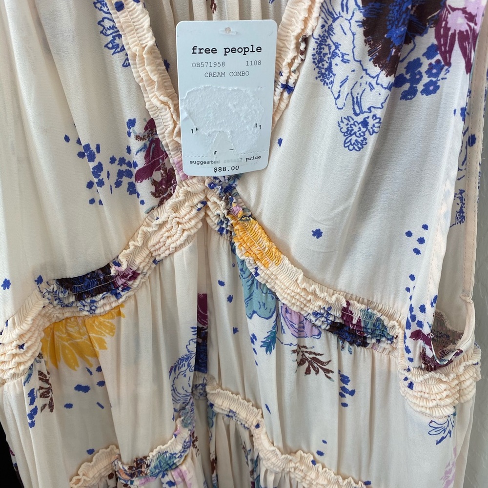 Free people floral tunic NWT